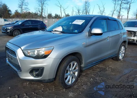 2013 Mitsubishi Outlander Sport Es из США, поврежденный, VIN 4A4AR3AU6DE012829
